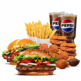 Whopper Menu + Steakhouse Menu + 12 Nuggets (2 sauces)