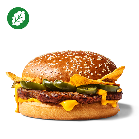 Plant-based Cheesy Nachos Burger