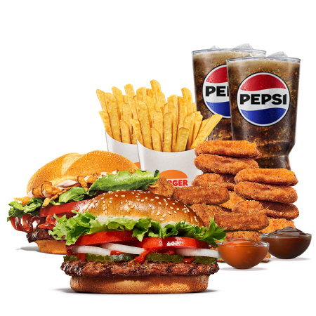 Whopper Menu + Steakhouse Menu + 12 Nuggets (2 sauces)